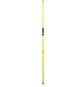 118. 2 m GPS Rover Rod with Cable Slot Standard Yellow