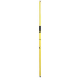 118. 2 m GPS Rover Rod with Cable Slot Standard Yellow