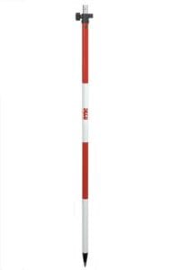 50. 2.20 m Aluminum TLV Pole Red and White