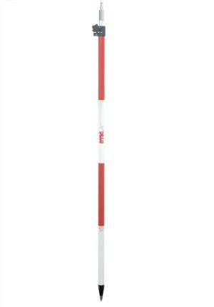 51. 2.60 m Aluminum TLV Pole Red and White 1