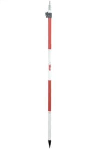 51. 2.60 m Aluminum TLV Pole Red and White
