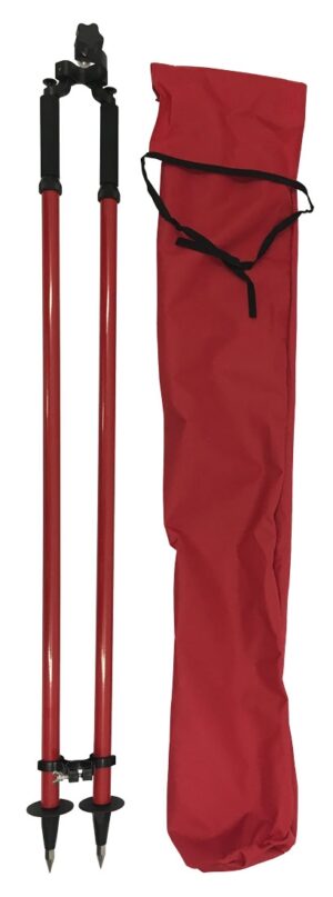 Thumb Released Bipod and Bag in Red